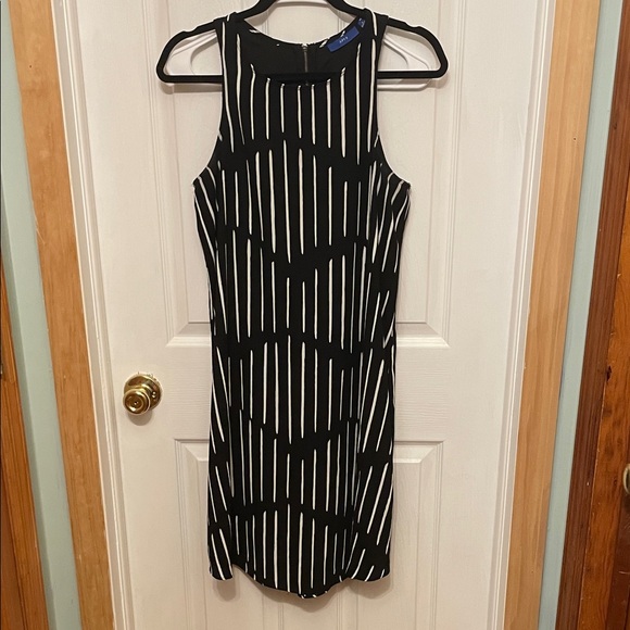 Apt. 9 Dresses & Skirts - a new day Black and White Sleeveless Striped Mini Dress